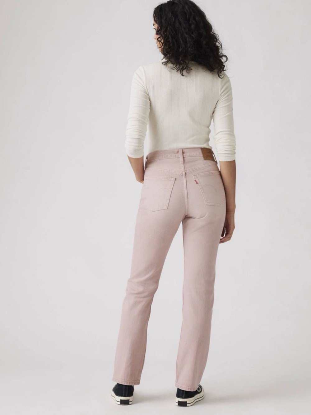 Levi’s 501 Original Women's Jeans NWT 26x30 Scraped Pale Mauve - Pink - Picture 3 of 10